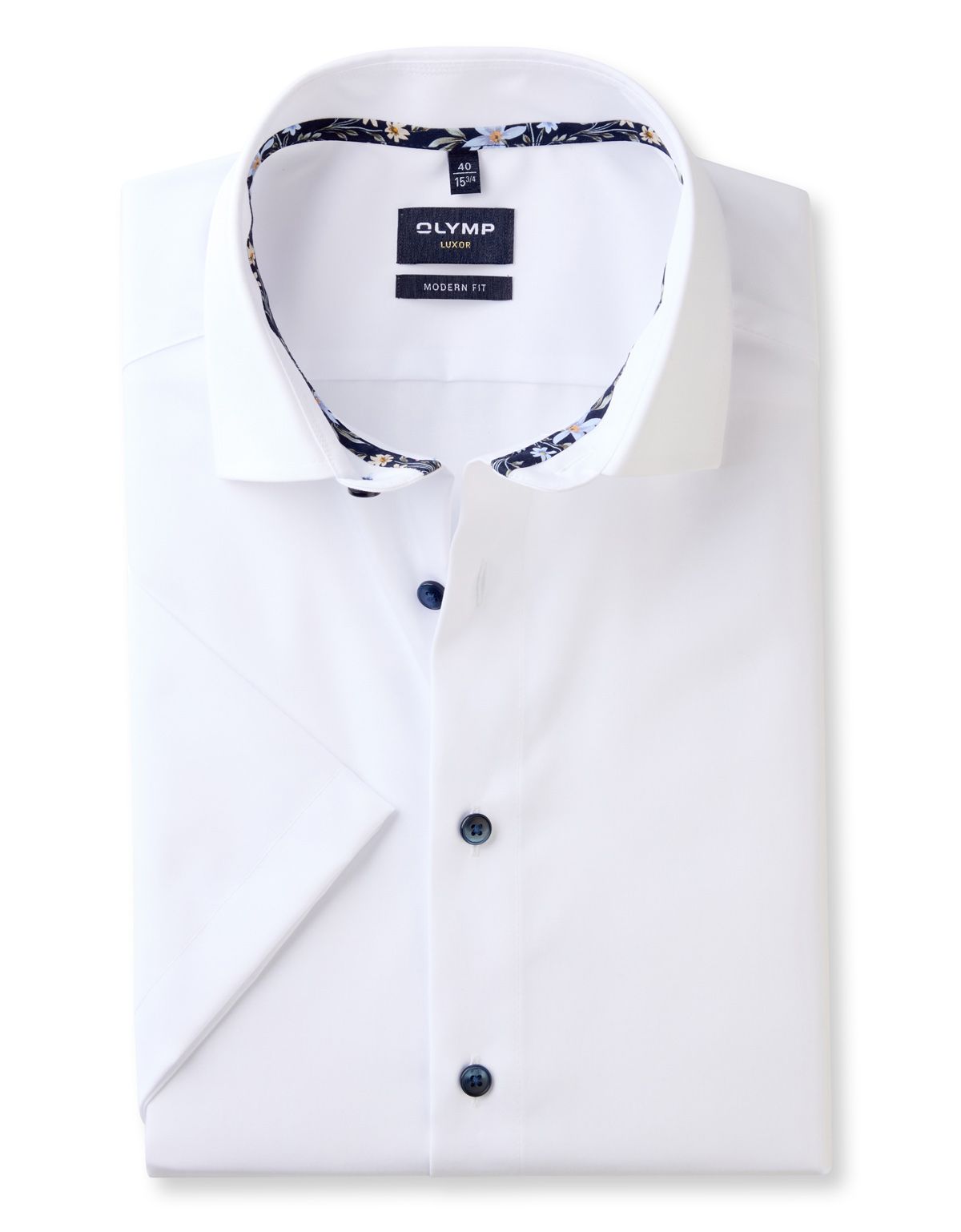 Рубашка мужская летняя OLYMP Luxor, modern fit[БЕЛЫЙ]