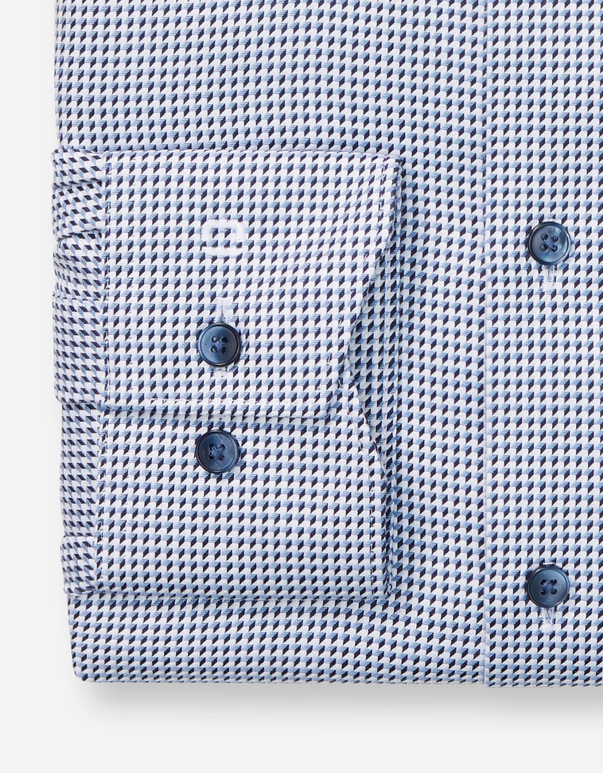 Сорочка мужская с синим принтом Olymp, modern fit | купить в интернет-магазине Olymp-Men