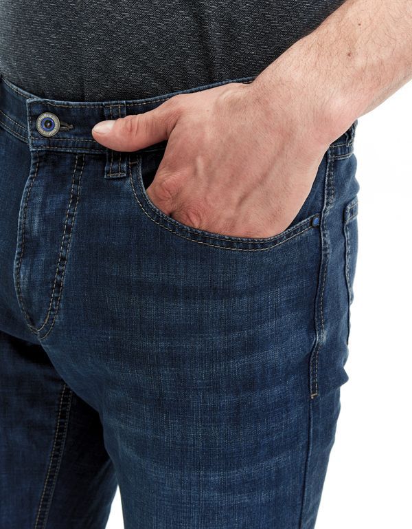 Джинсы синие мужские Hattric прямого кроя | купить в интернет-магазине Olymp-Men