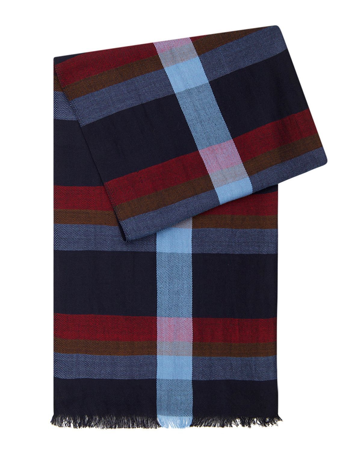 Шарф Lindenmann в сине-красную клетку | купить в интернет-магазине Olymp-Men