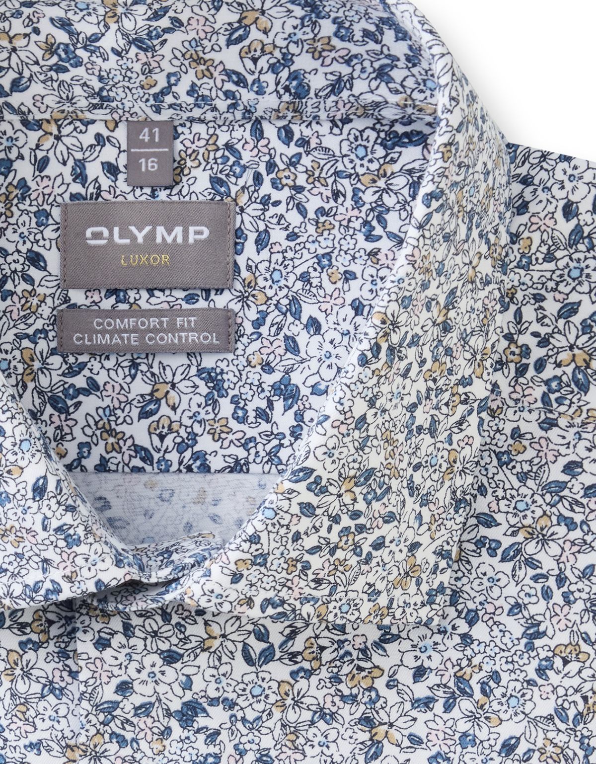 Рубашка с рисунком OLYMP Luxor 24/7, прямой крой