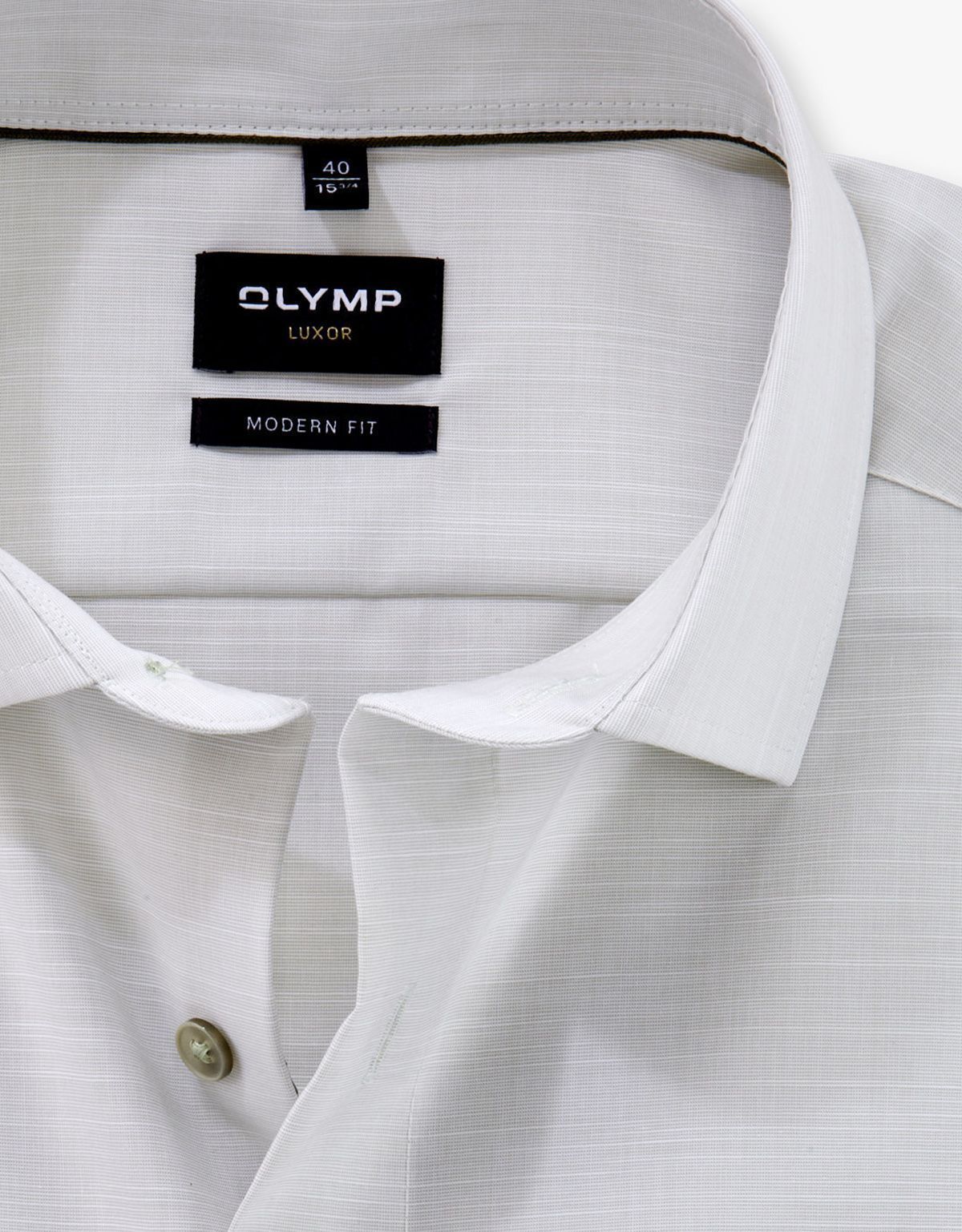 Рубашка классическая зелёная мужская OLYMP Luxor, modern fit, фактурная | купить в интернет-магазине Olymp-Men