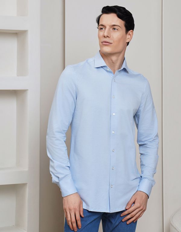 Рубашка трикотажная мужская OLYMP Level Five 24/7, body fit | купить в интернет-магазине Olymp-Men