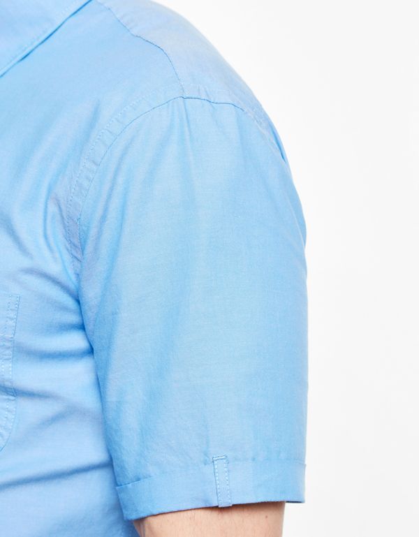 Рубашка мужская голубая OLYMP Casual, modern fit