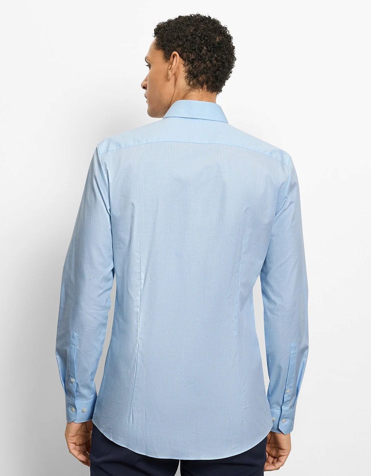 Рубашка в голубую клетку, супер слим | купить в интернет-магазине Olymp-Men