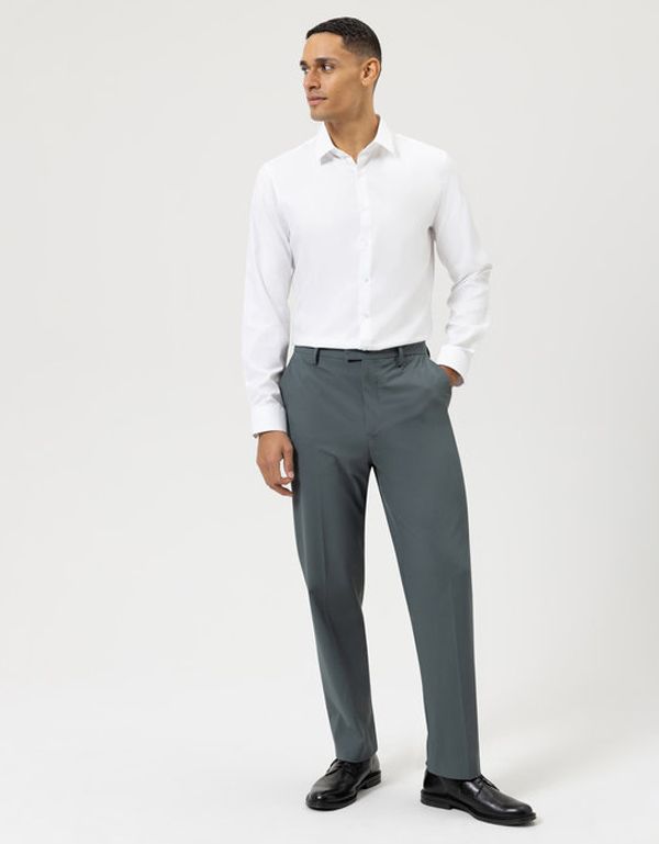 Белая рубашка OLYMP из твила, классика, супер слим | купить в интернет-магазине Olymp-Men