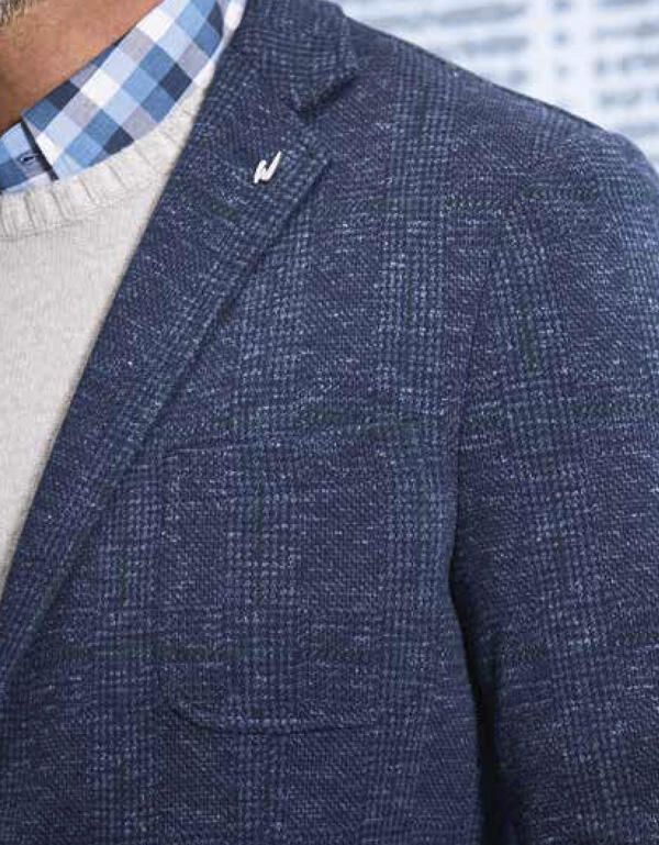 Пиджак мужской трикотажный w.Wegener в клетку | купить в интернет-магазине Olymp-Men