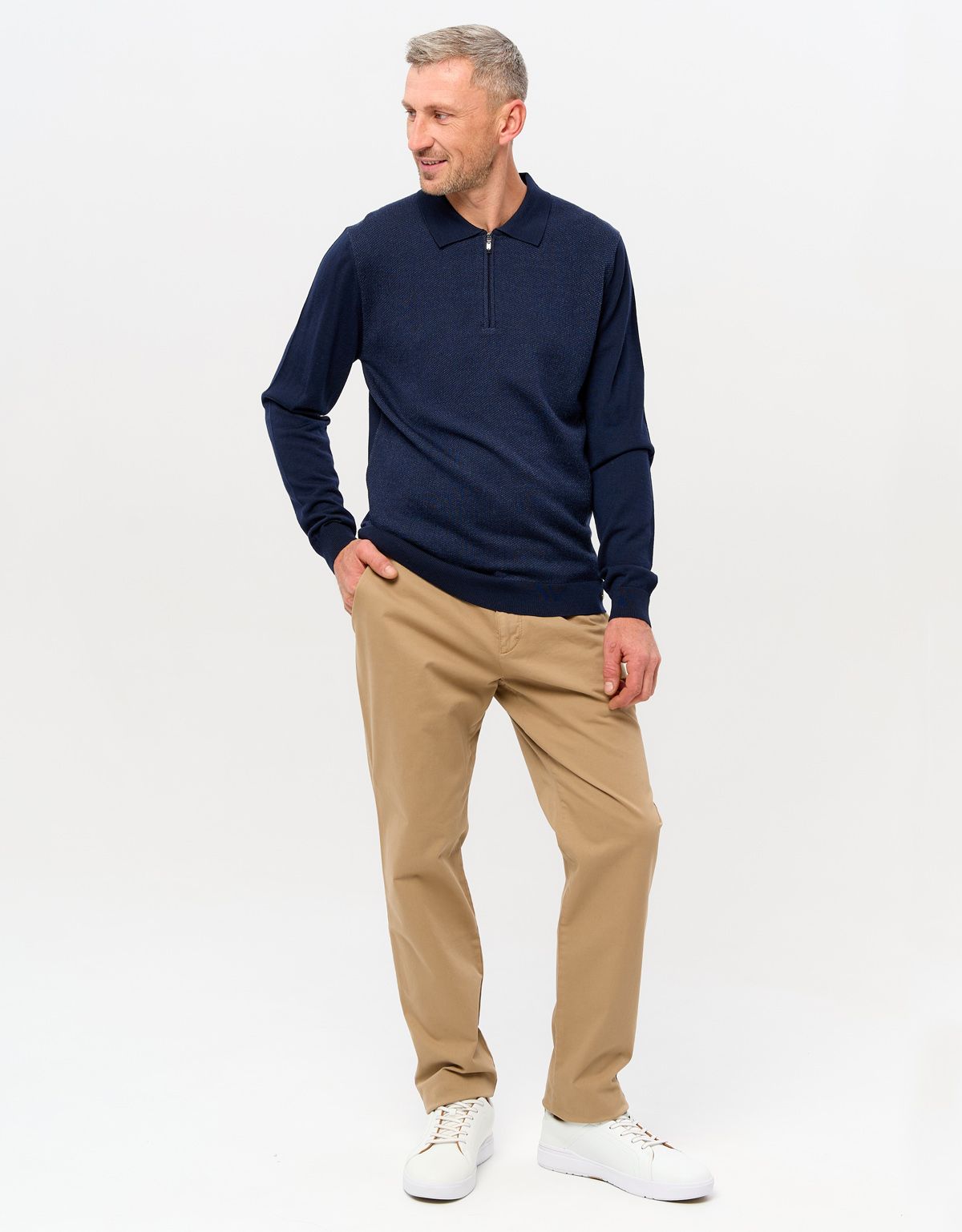 Поло мужское Gratude на молнии | купить в интернет-магазине Olymp-Men