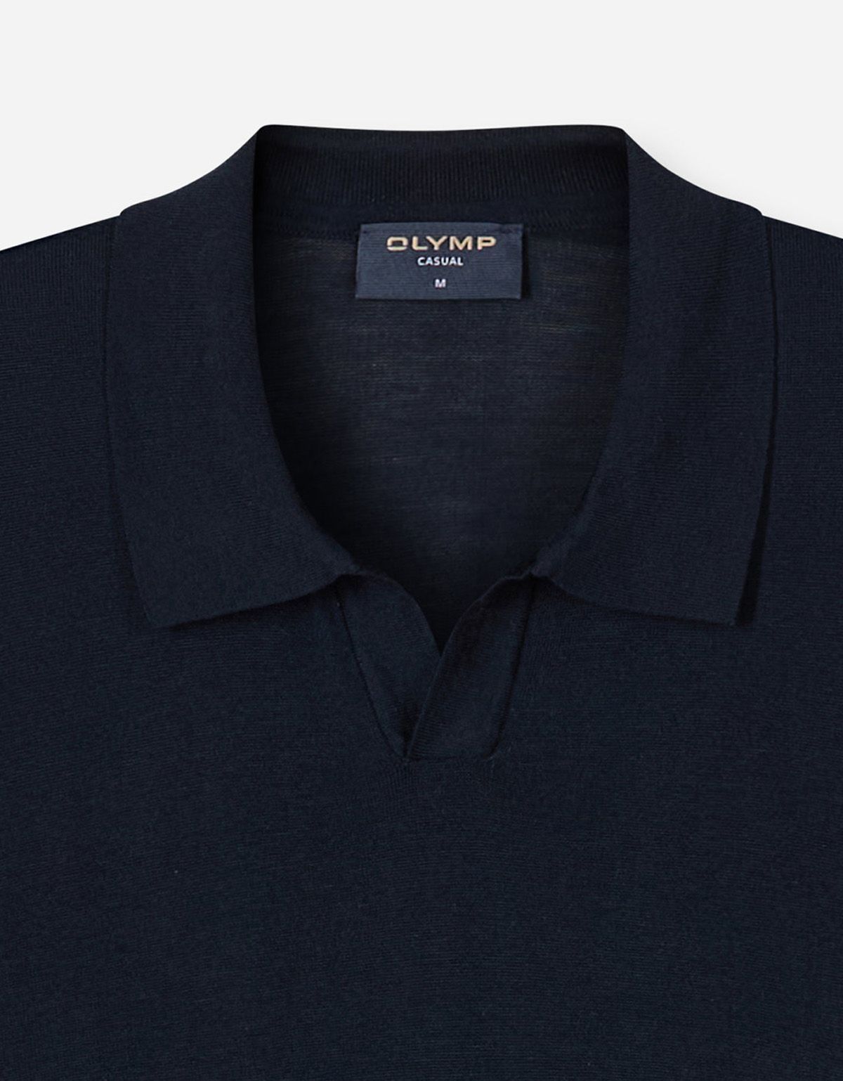 Поло мужское вязанное синее Olymp | купить в интернет-магазине Olymp-Men