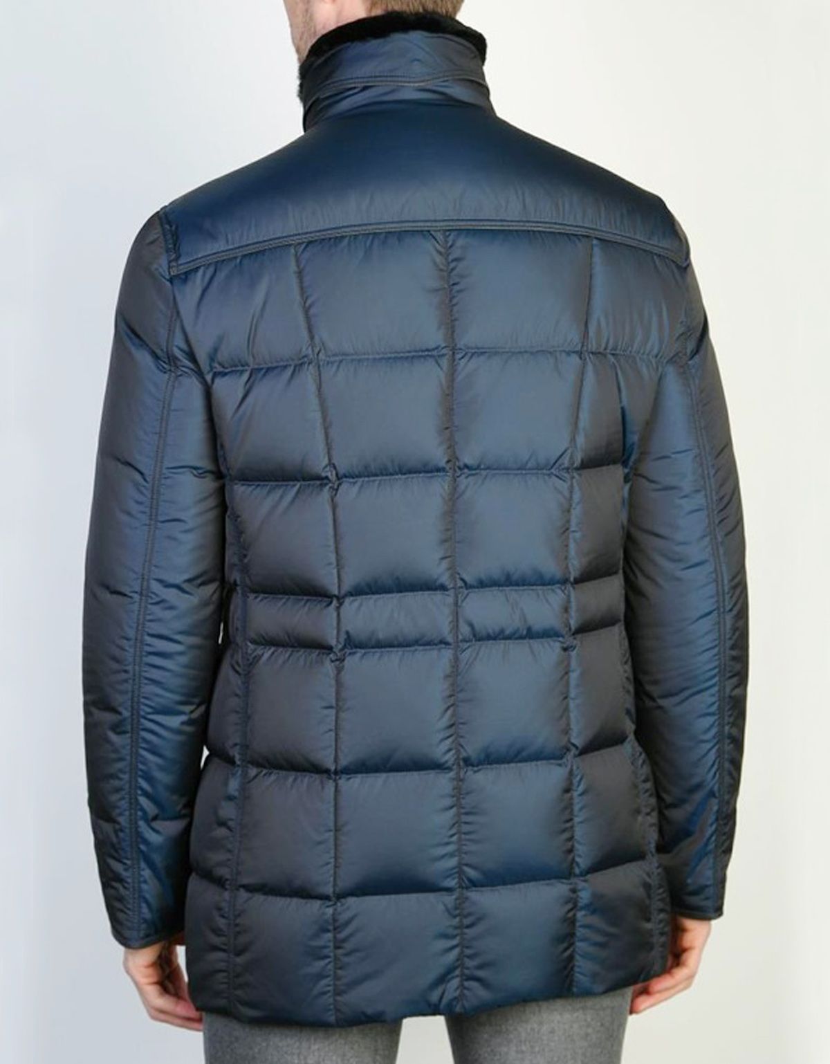 Пуховик мужской RIGGI с меховым воротником | купить в интернет-магазине Olymp-Men