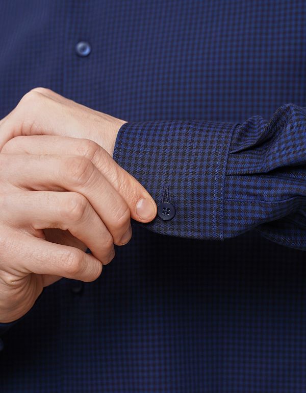 Рубашка мужская OLYMP 24/7 в клетку, body fit | купить в интернет-магазине Olymp-Men