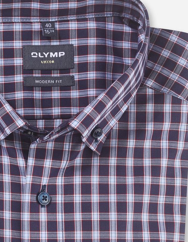 Рубашка мужская с пуговицами на воротнике OLYMP Luxor, modern fit | купить в интернет-магазине Olymp-Men