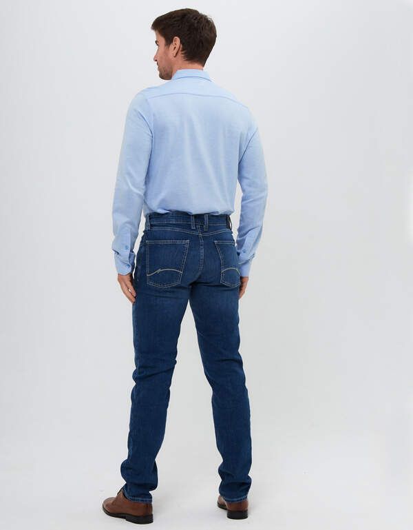 Джинсы голубые мужские Hattric, regular fit | купить в интернет-магазине Olymp-Men