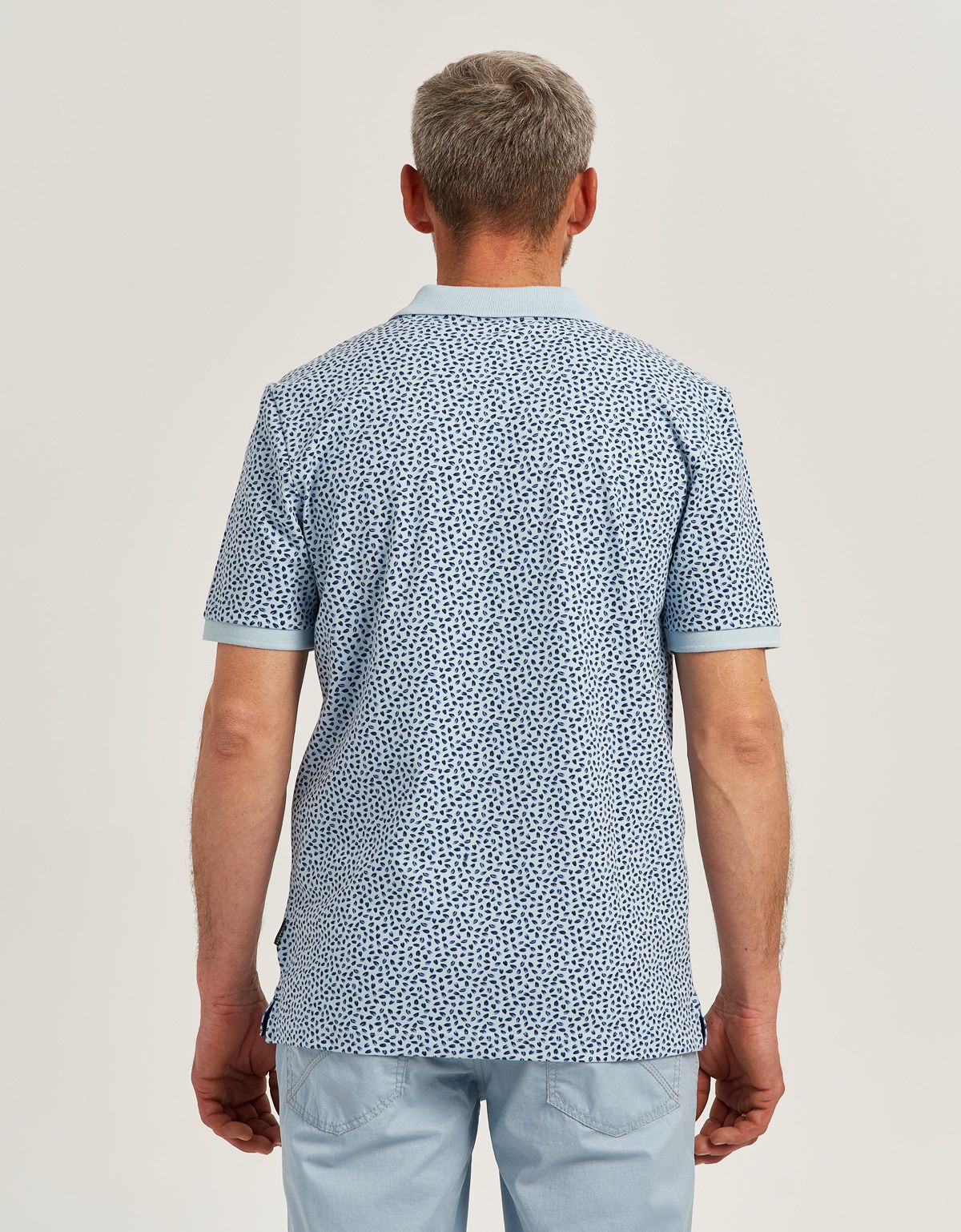 Поло мужское с рисунком Fynch-Hatton на пуговицах | купить в интернет-магазине Olymp-Men