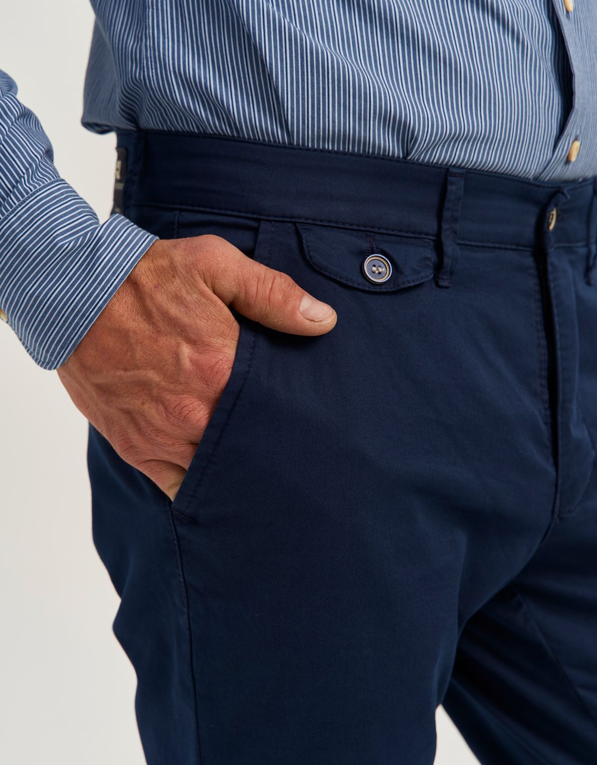 Брюки синие мужские Club Of Comfort из хлопка | купить в интернет-магазине Olymp-Men