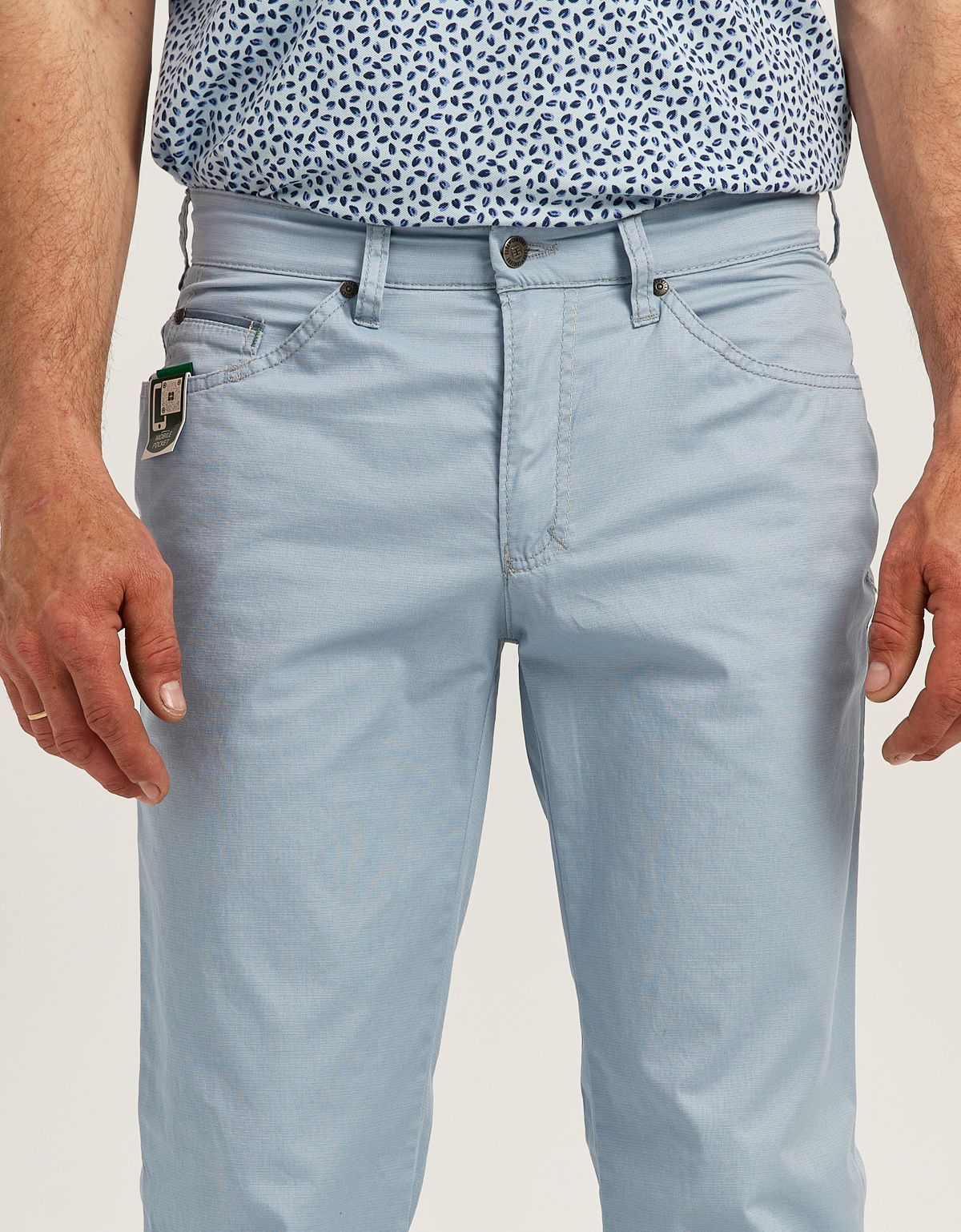 Брюки голубые мужские Club Of Comfort хлопковые | купить в интернет-магазине Olymp-Men