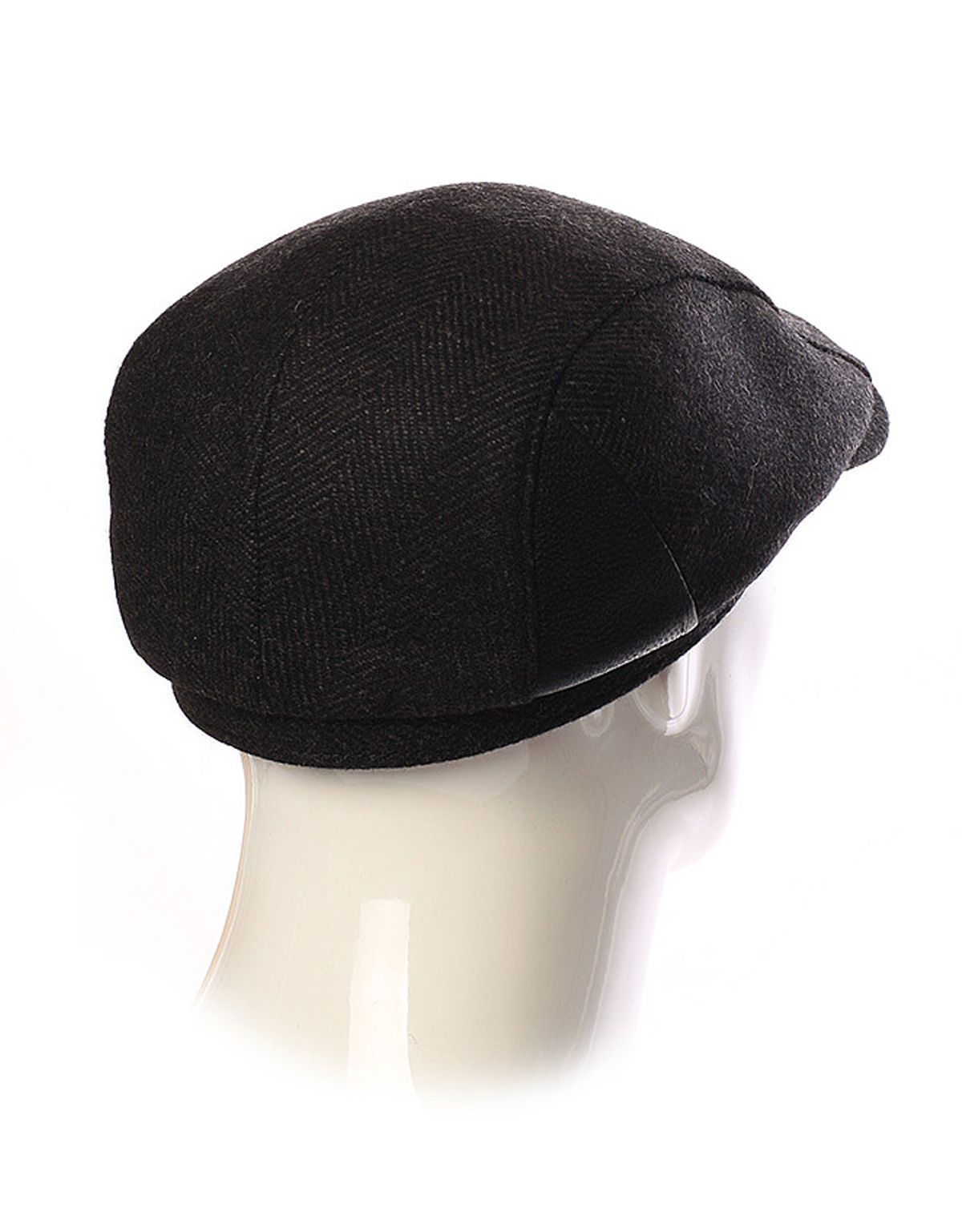 Кепка черная реглан мужская Bersar в ёлочку с ушками | купить в интернет-магазине Olymp-Men