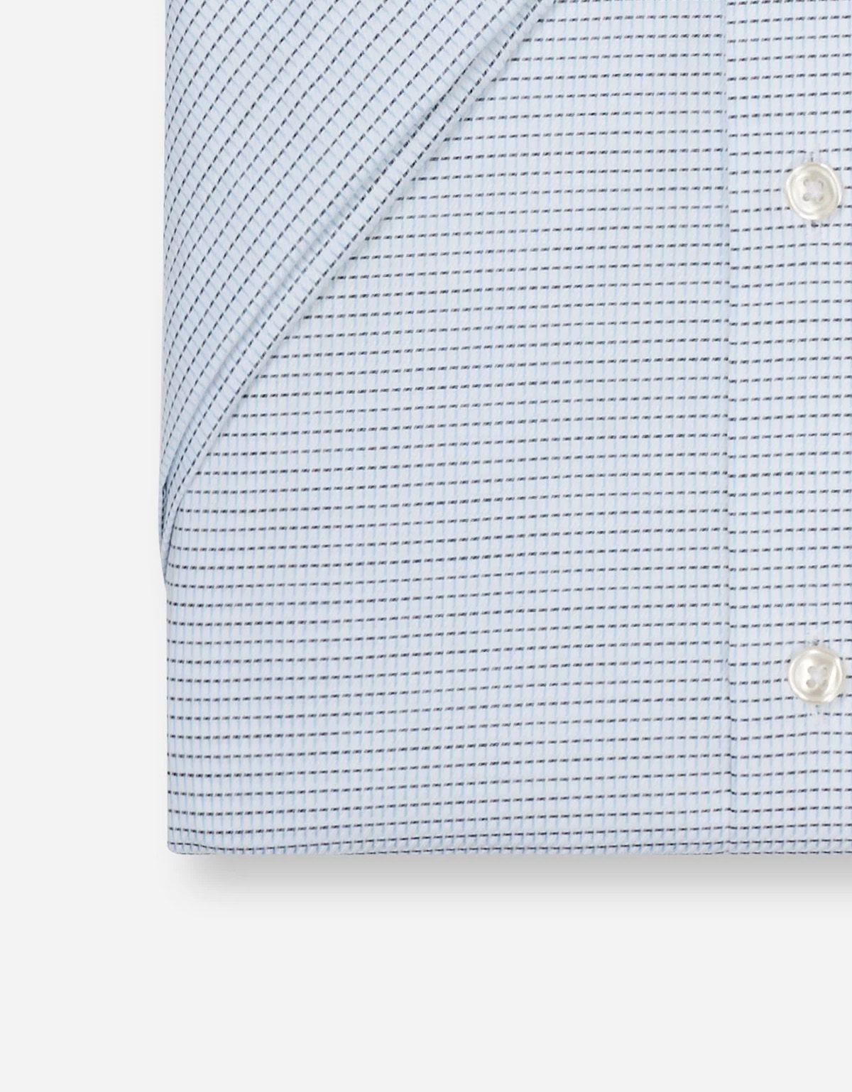 Рубашка с голубым принтом Olymp, модерн фит