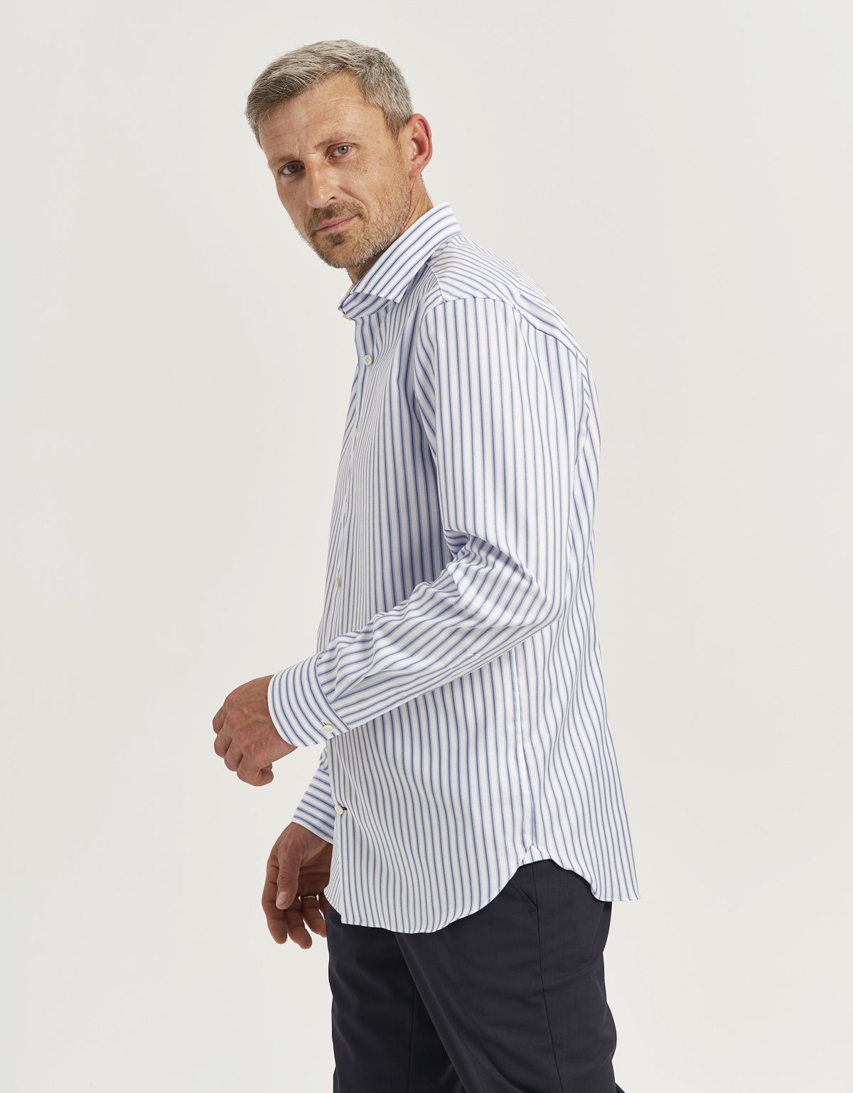 Рубашка мужская в полоску Signature