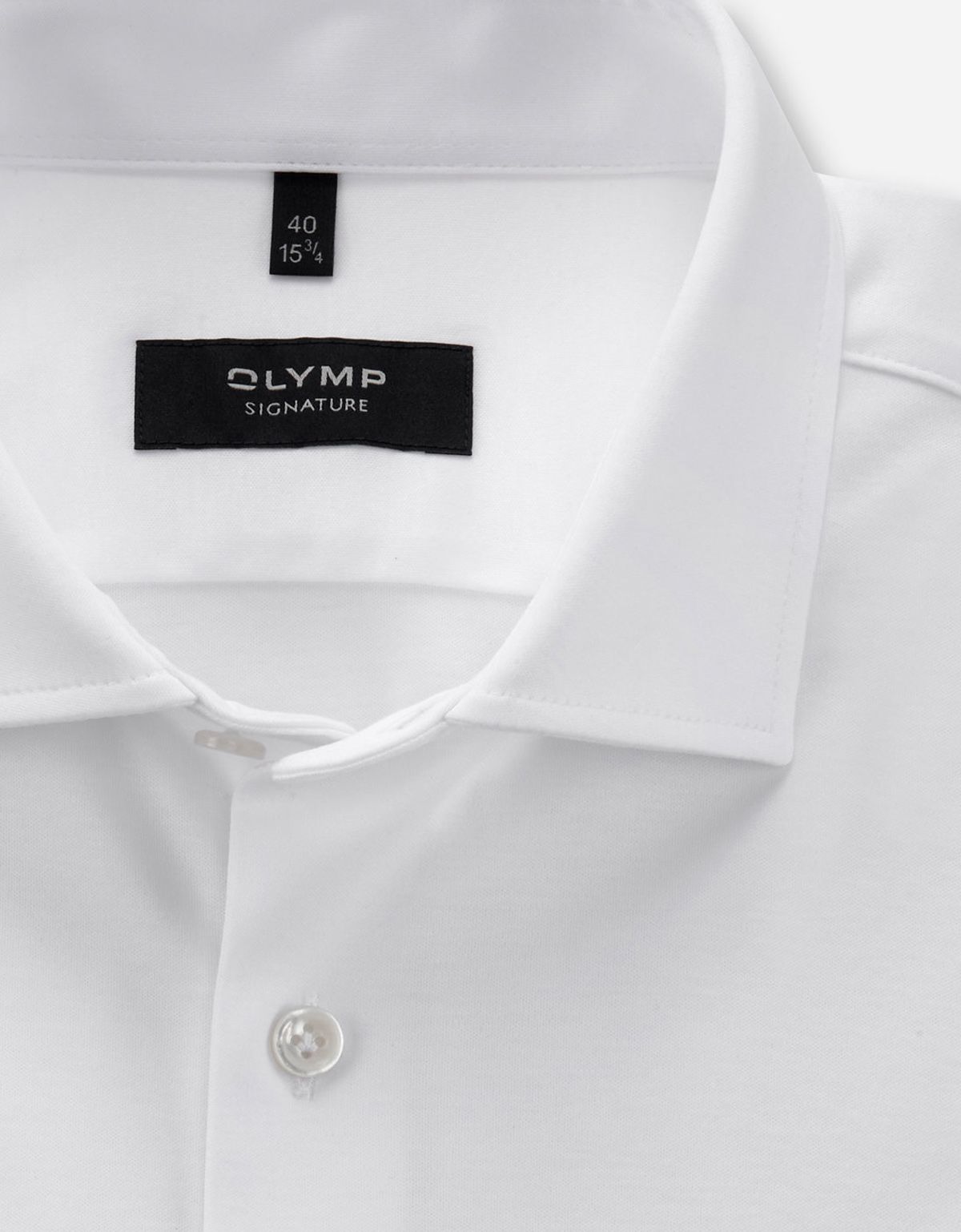 Рубашка мужская трикотажная Signature белая однотонная