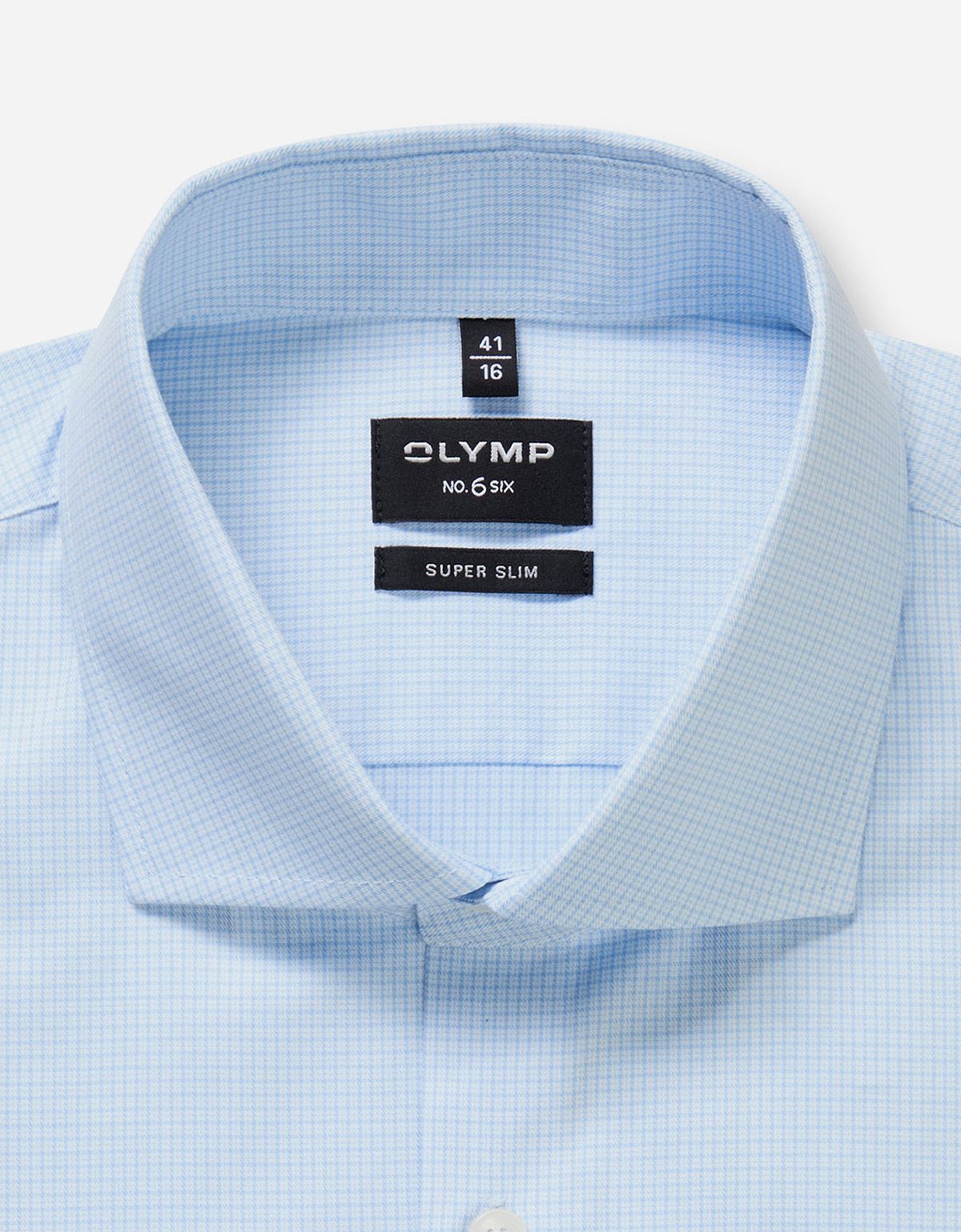 Рубашка в голубую клетку, супер слим | купить в интернет-магазине Olymp-Men