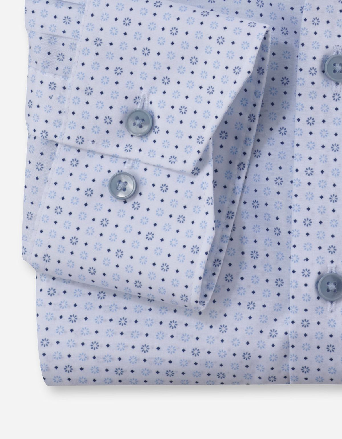 Рубашка мужская с голубым рисунком OLYMP Luxor, modern fit на высокий рост | купить в интернет-магазине Olymp-Men