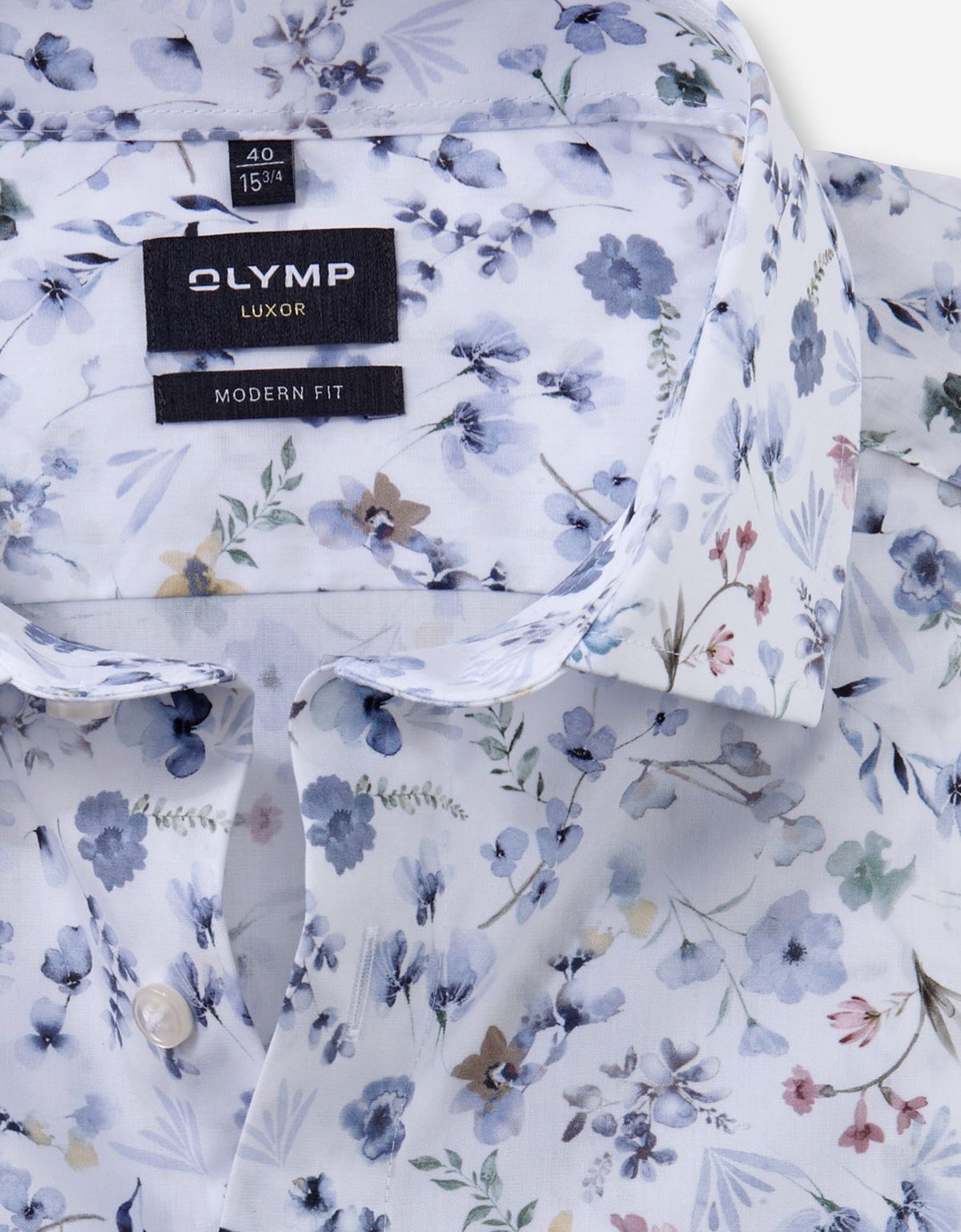 Рубашка мужская с цветочный принтом OLYMP Luxor, modern fit | купить в интернет-магазине Olymp-Men