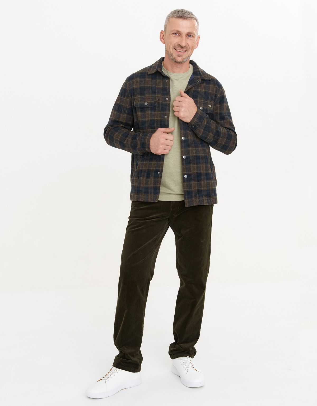 Брюки вельветовые зелёные w.Wegener | купить в интернет-магазине Olymp-Men