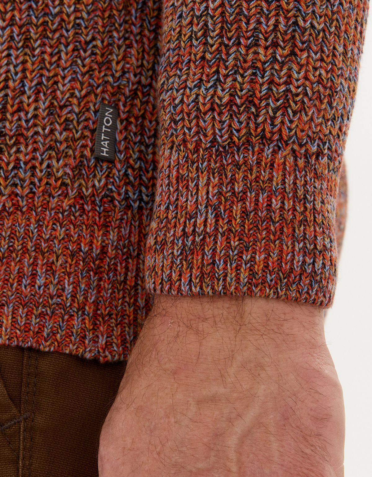 Свитер на молнии меланжевый Fynch-Hatton | купить в интернет-магазине Olymp-Men