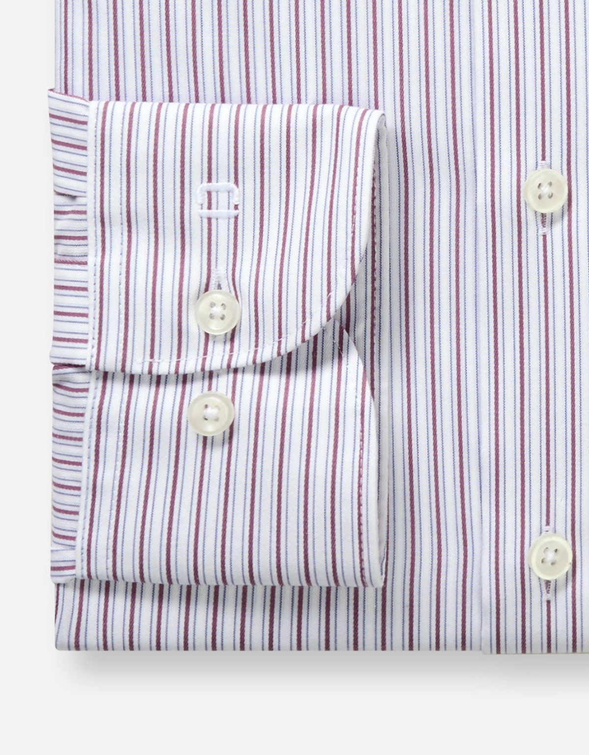 Рубашка классическая в бордовую полоску OLYMP Luxor, полуприлегающая | купить в интернет-магазине Olymp-Men