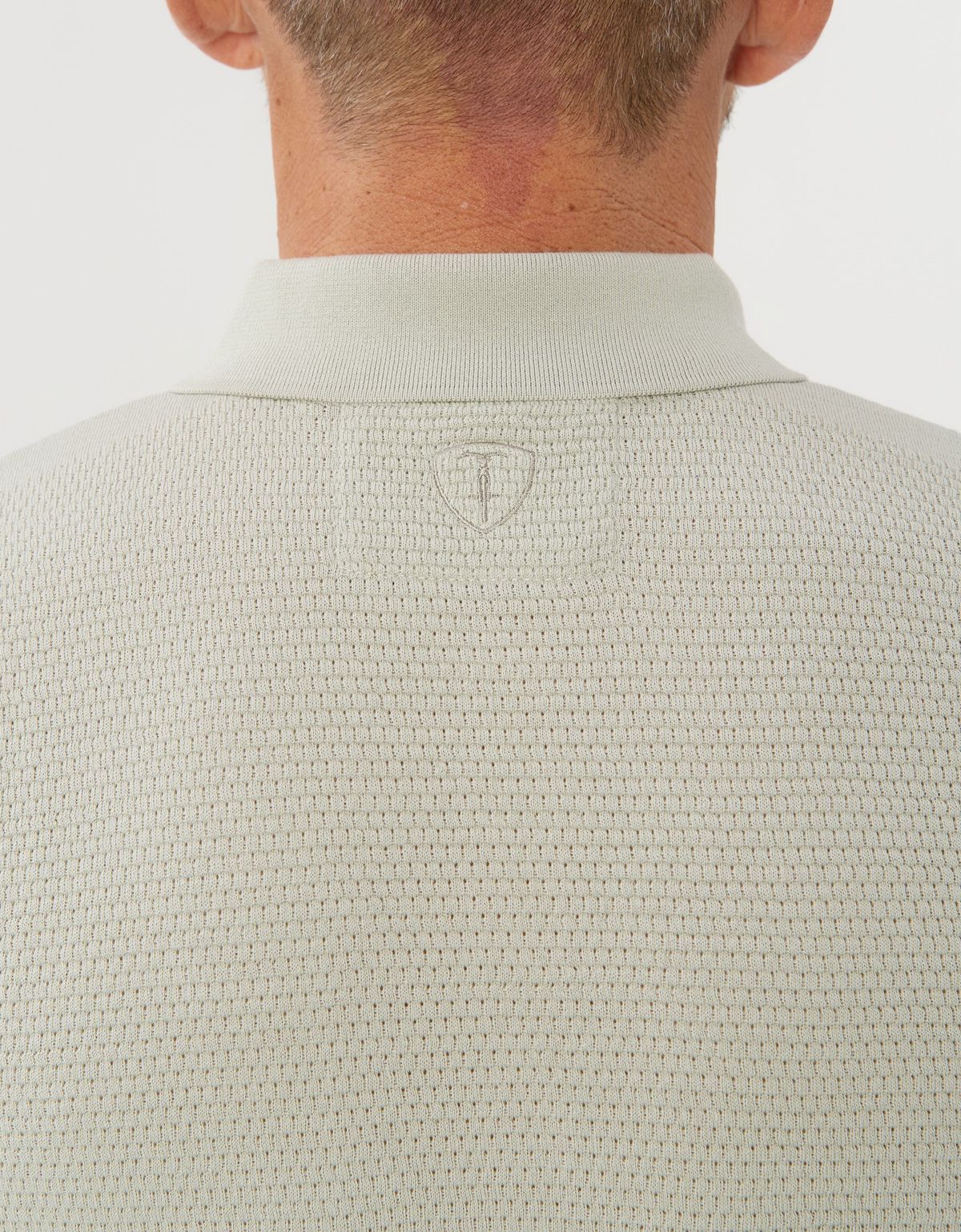 Поло мужское вязаное зелёное на пуговицах Gratude | купить в интернет-магазине Olymp-Men