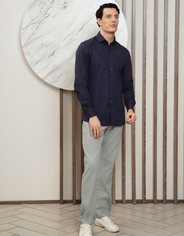 Рубашка классическая OLYMP длинный рукав, body fit | купить в интернет-магазине Olymp-Men