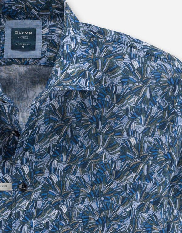 Рубашка льняная с рисунком Olymp | купить в интернет-магазине Olymp-Men