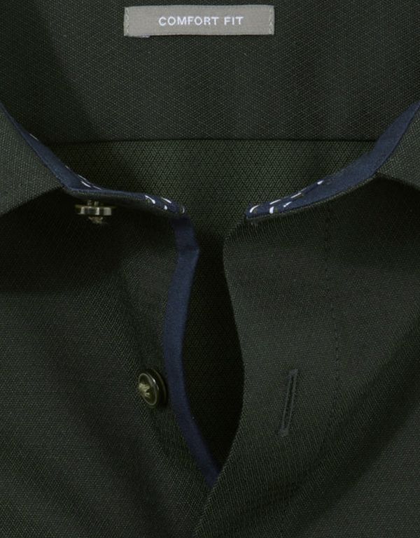 Рубашка деловая мужская OLYMP Luxor, прямой крой, фактурная ткань | купить в интернет-магазине Olymp-Men