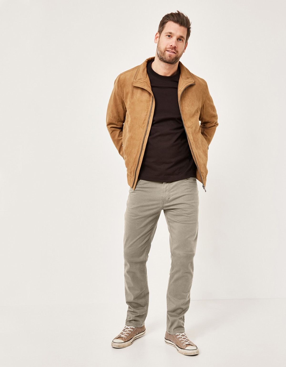 Джинсы бежевые летние мужские Redpoint | купить в интернет-магазине Olymp-Men