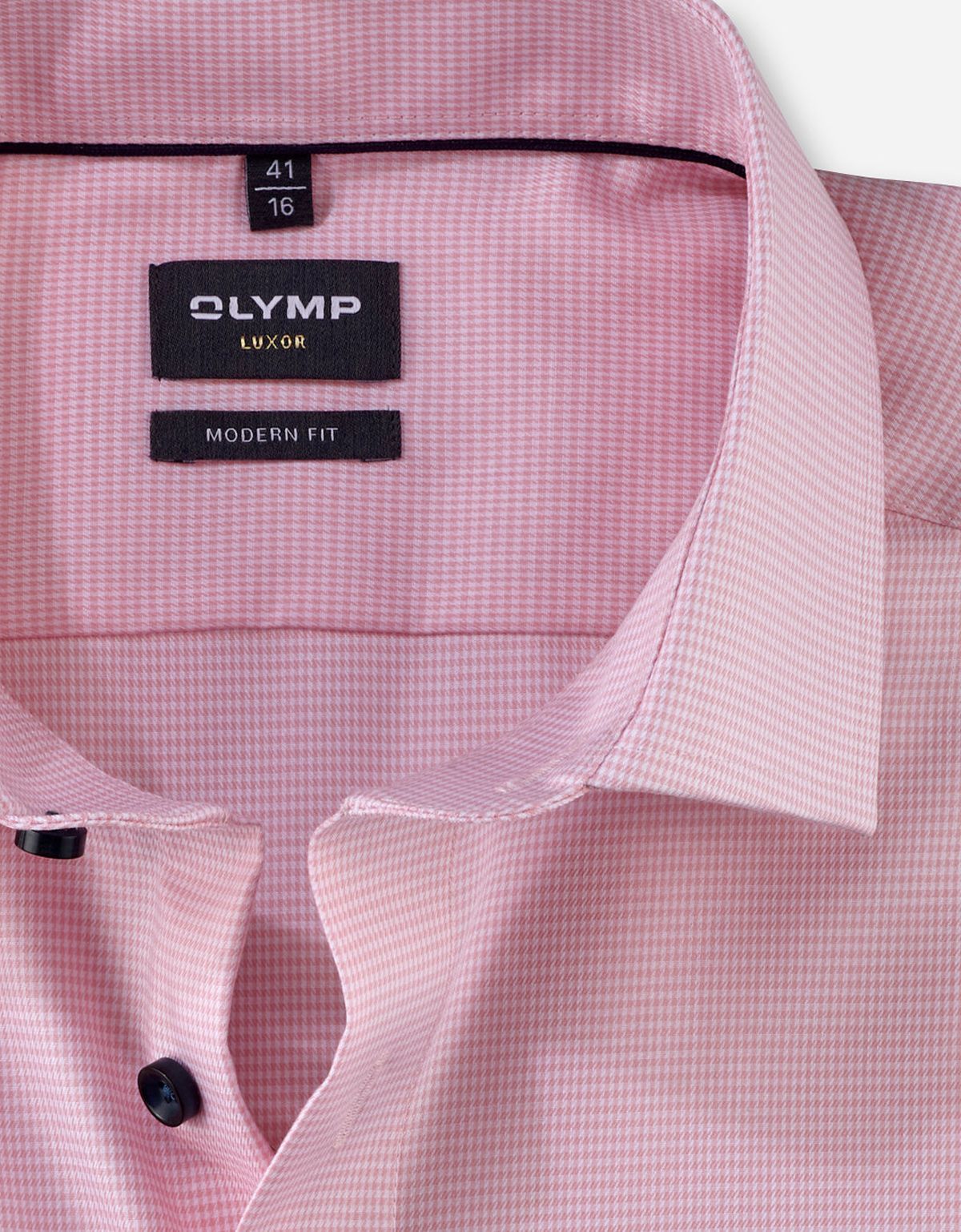 Рубашка мужская с рисунком гусиная лапка OLYMP Luxor, modern fit | купить в интернет-магазине Olymp-Men