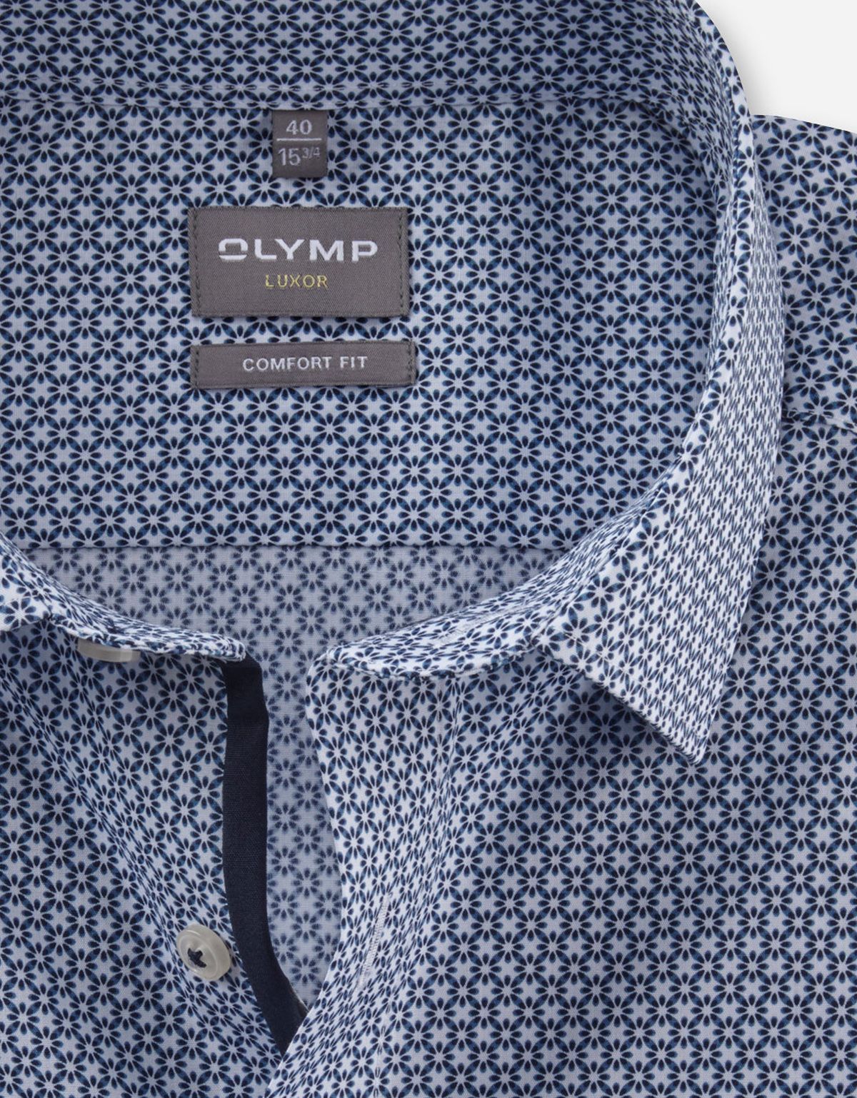 Рубашка мужская OLYMP Luxor с рисунком, прямой крой | купить в интернет-магазине Olymp-Men