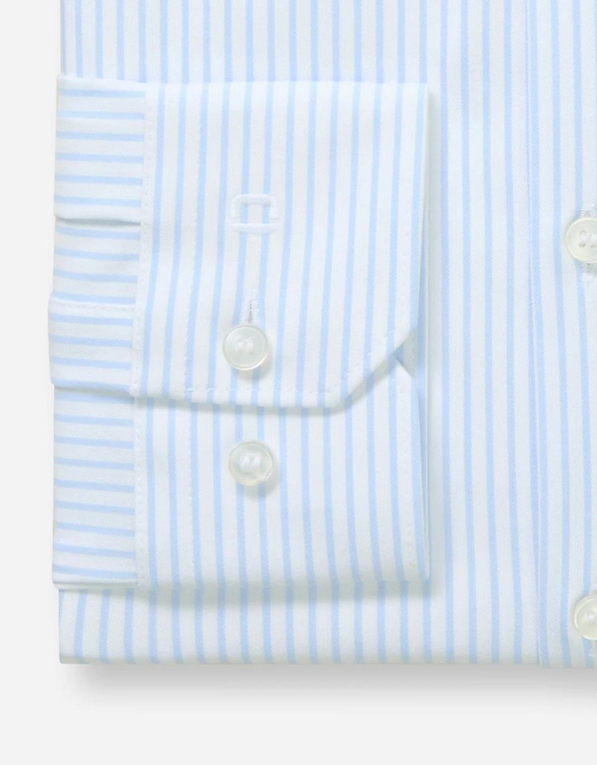 Рубашка классическая в голубую полоску, климат-контроль, супер слим, артикул 25301411