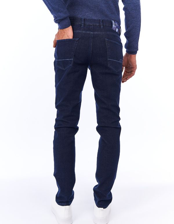 Джинсы мужские синие Gratude зауженные с поясом на резинке | купить в интернет-магазине Olymp-Men