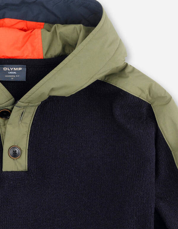 Толстовка мужская OLYMP вязаная с капюшоном | интернет-магазин Olymp-Men