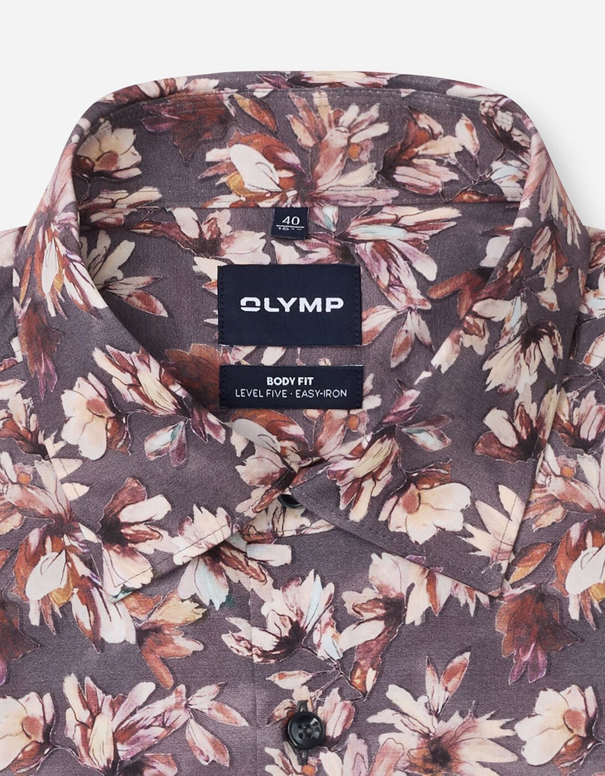 Рубашка классическая Olymp с принтом, боди фит | купить в интернет-магазине Olymp-Men