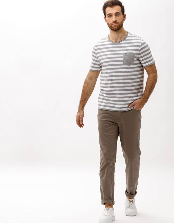 Футболка мужская Brax в полоску с карманом | купить в интернет-магазине Olymp-Men