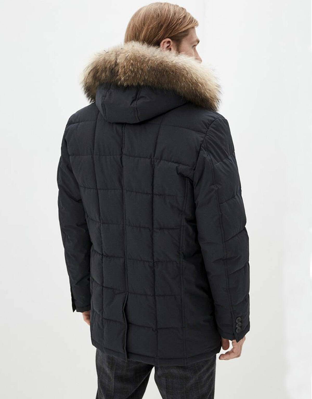 Куртка-пуховик BAZIONI стеганая с капюшоном | купить в интернет-магазине Olymp-Men