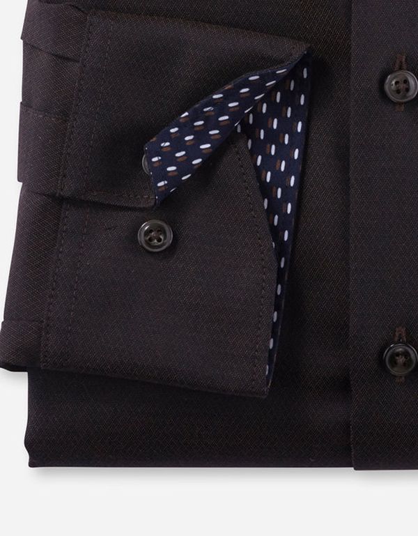 Рубашка деловая мужская OLYMP Luxor, прямой крой, фактурная ткань | купить в интернет-магазине Olymp-Men