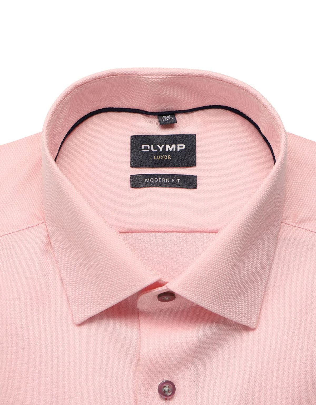 Рубашка розовая OLYMP Luxor, полуприлегающая на рост до 176 | купить в интернет-магазине Olymp-Men
