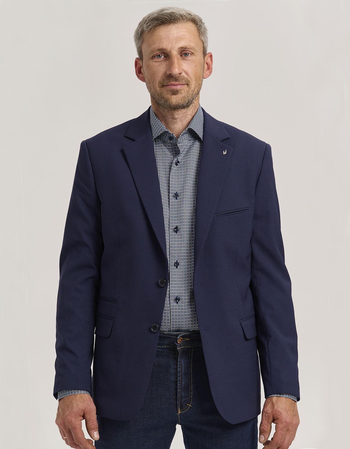 Пиджак мужской синий w.Wegener | купить в интернет-магазине Olymp-Men
