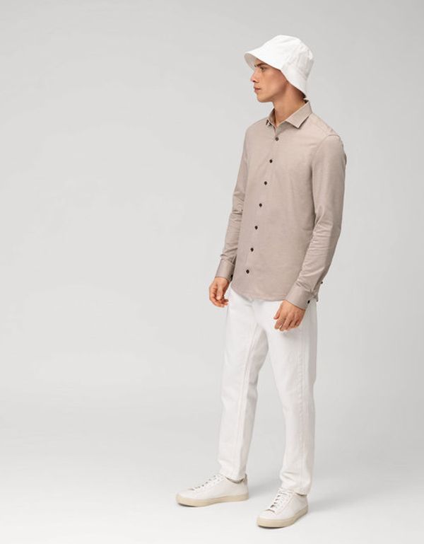 Рубашка мужская трикотажная OLYMP 24-7, body fit | купить в интернет-магазине Olymp-Men