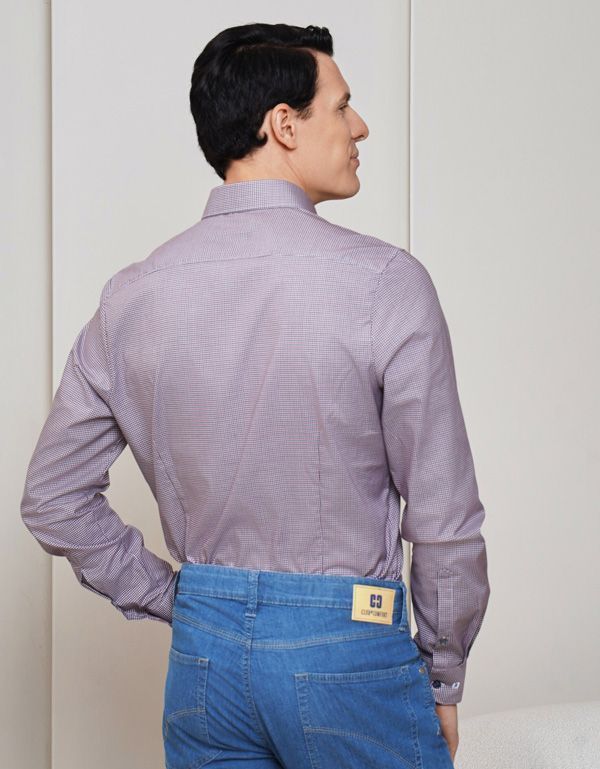 Рубашка классическая OLYMP в клетку, body fit | купить в интернет-магазине Olymp-Men