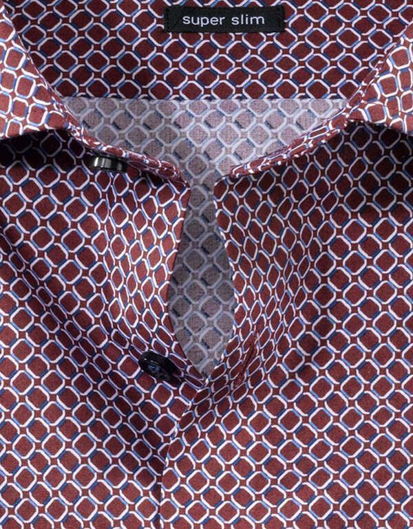 Сорочка мужская классическая с принтом OLYMP №6, супер слим | купить в интернет-магазине Olymp-Men