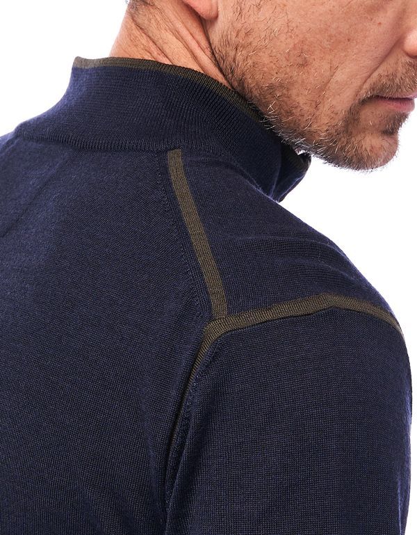 Свитер мужской на молнии Gratude из шерсти мериноса с шёлком | купить в интернет-магазине Olymp-Men